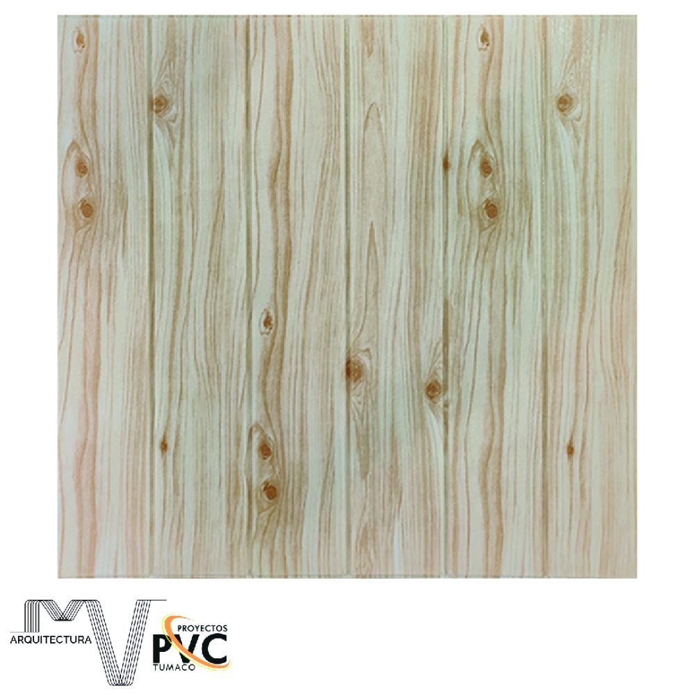 Lamina cielo raso PVC madera pino