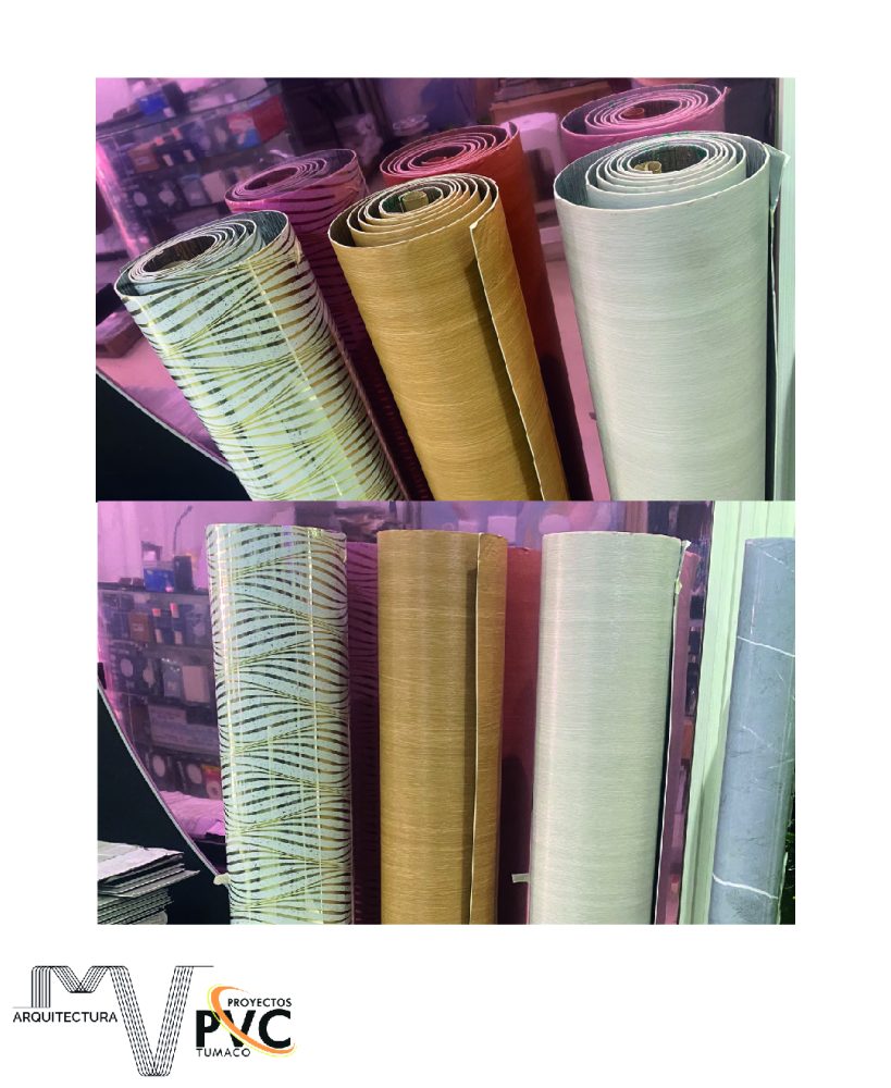 Rollo de lamina decorativa PVC