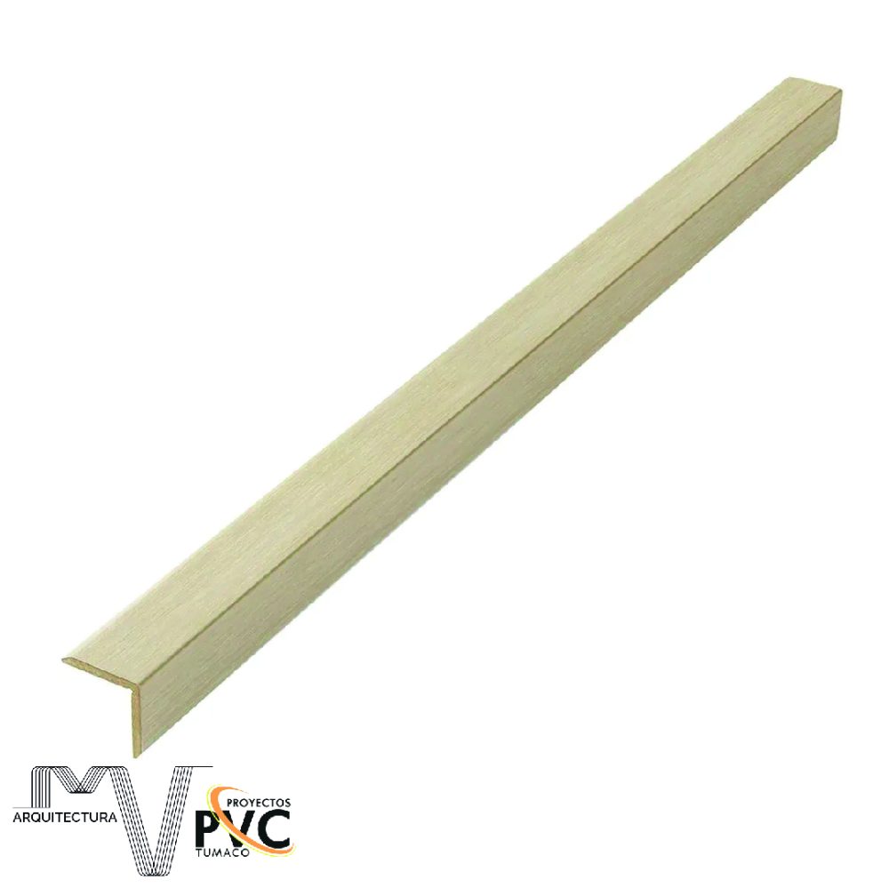 Esquinero angulo PVC madera clara