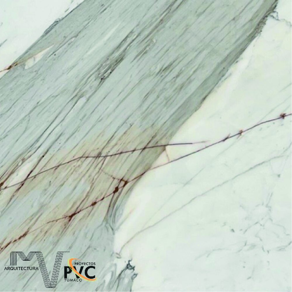 Lamina UV marmol blanco veta gris