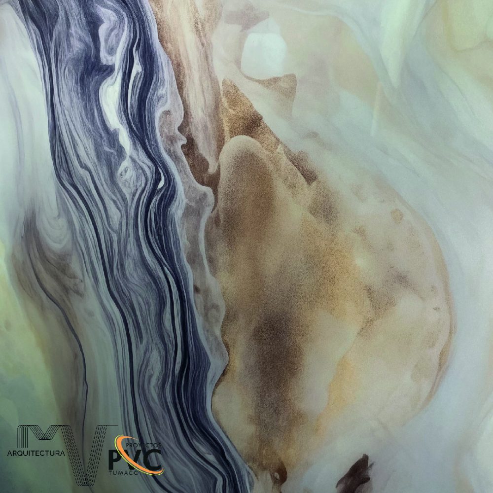 Lamina UV marmol beige humo