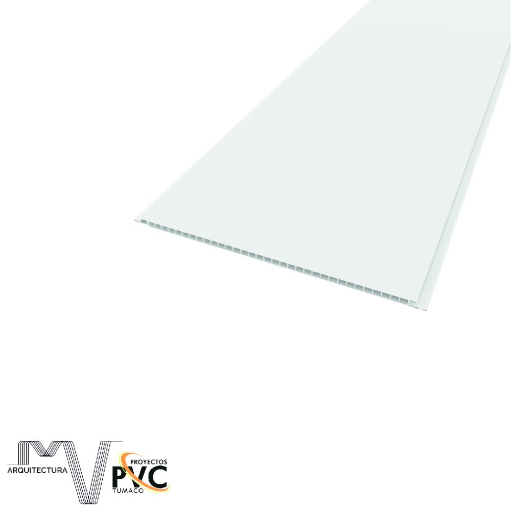 Lamina cielo raso PVC blanca