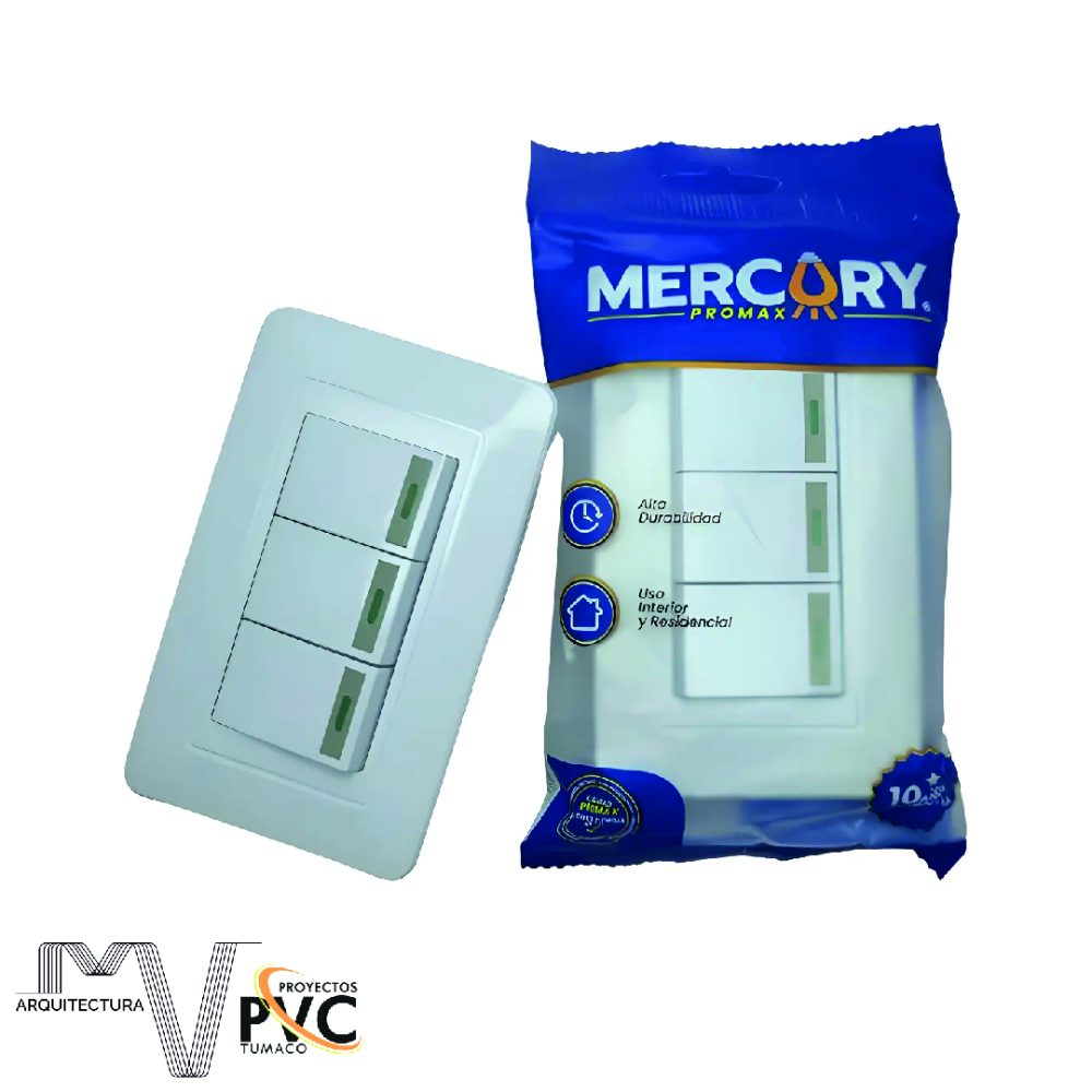Interruptor triple Mercury